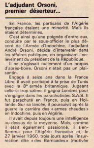 Highlight for Album: ORSONI voulait investir l'ELYSEE