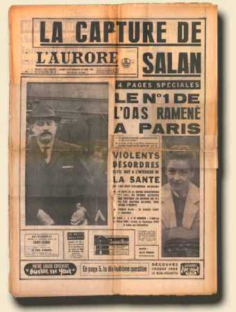  Raoul SALAN 
Son arrestation
   Site Internet 