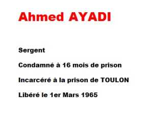   Sergent Ahmed AYADI 