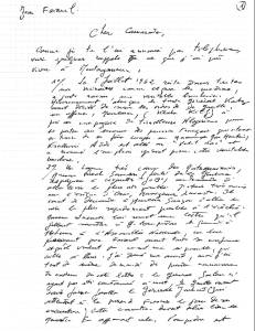 Highlight for Album: Courrier envoy&eacute; &agrave; R&eacute;gis GUILLEM