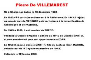  PIERRE DE VILLEMAREST 
