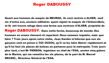  Roger DABOUSSY 
----
Agriculteur dans la Mitidja
