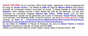  Membres de DELTA 20 
---- 
Claudio PULCINA
MEKAOUI Ben Cherki 
("Petite Soupe")
CASTAY
FURIANI
GROSO
MARTINEZ
Guy PALMER
RUIZ
TOMOLIK
TRILLAUD
CASULA
GOLDENBROIT
LOPEZ
NOULAS
NOVAK
OLIVIER
SPINOSA
Roland TALTAVULL
Jean-Yves SANTAMARIA
Antoine GUGLIELMI
