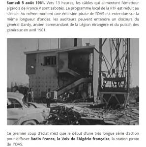 Highlight for Album: La Voix de l'Alg&eacute;rie Fran&ccedil;aise  Emissions Pirates