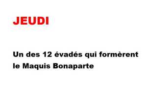   JEUDI 