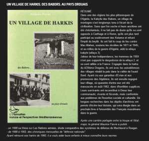  Un VILLAGE de HARKIS  
----
Maurice FAIVRE
