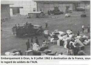 ORAN - 8 Juillet 1962
Embarquement vers la France