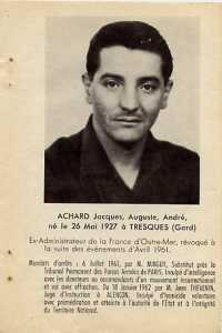  Jacques ACHARD 
----
Responsable OAS
d'ORLEANS - MARINE