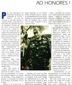  Maquis d'OUED-DJER et MEURAD 
Capitaine Serge JOURDES