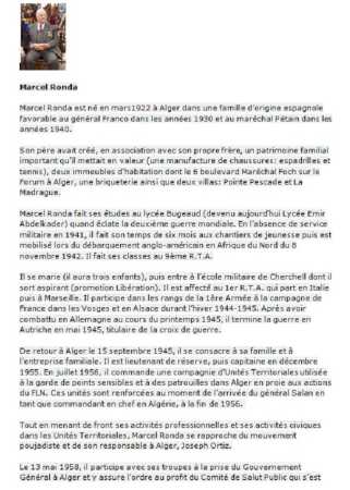   Marcel RONDA  
 Biographie
