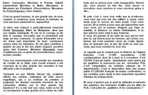  6 Juillet 2005 
Discours de JF COLLIN