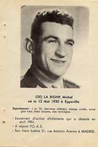 Lieutenant 
 Michel DE LABIGNE 
