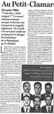  Le Petit Clamart 
---- 
Valeurs Actuelles
"Cette fois c'est tangeant ..."
