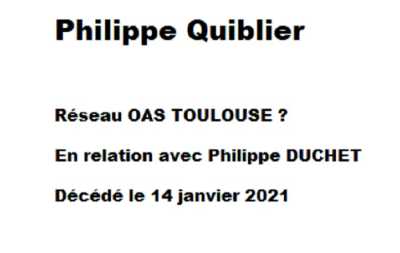  Philippe QUIBLIER 
