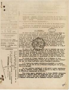 Highlight for Album: Rapport de la Gendarmerie  des OUILLIS