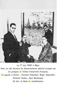 Fernand SCHEMBRE 
 Roger GOUTALLIER  
Armand VACHER
Jean BEVILACQUA