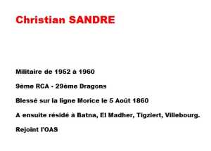   Christian SANDRE 