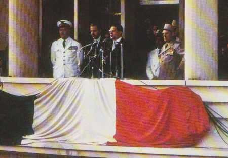  SALAN au balcon du GG 
Mai 1958
