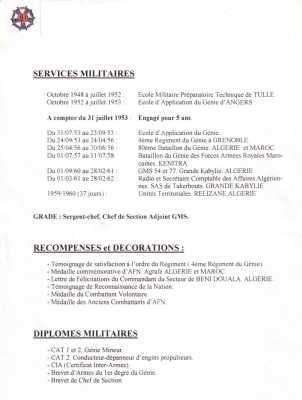  Sergent-Chef
 Serge GUILLERAY  
---- 
CV militaire