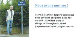  MONTGIVRAY 
---- 
La Rue des PIEDS NOIRS
