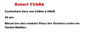  Robert YVARA 

ORAN

